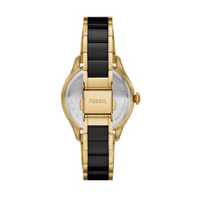 Load image into Gallery viewer, Gilmore Three-Hand Date Gold-Tone and Black Ceramic Watch