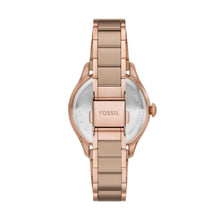 Load image into Gallery viewer, Gilmore Three-Hand Date Rose Gold-Tone and Brown Ceramic Watch