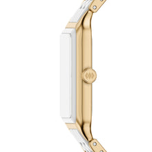 Load image into Gallery viewer, Raquel 26mm Three-Hand Date Gold-Tone Stainless Steel & White Ceramic Watch