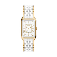 Load image into Gallery viewer, Raquel 26mm Three-Hand Date Gold-Tone Stainless Steel & White Ceramic Watch