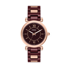 Load image into Gallery viewer, Fossil Carlie Red Analogue Watch CE1139