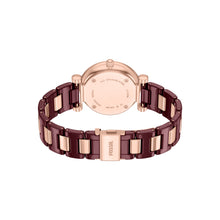 Load image into Gallery viewer, Fossil Carlie Red Analogue Watch CE1139
