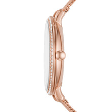 Load image into Gallery viewer, Jacqueline Three-Hand Date Rose Gold-Tone Stainless Steel Watch