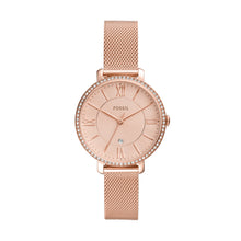 Load image into Gallery viewer, Jacqueline Three-Hand Date Rose Gold-Tone Stainless Steel Watch