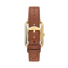 Load image into Gallery viewer, Raquel Three-Hand Date Medium Brown LiteHide™ Leather Watch