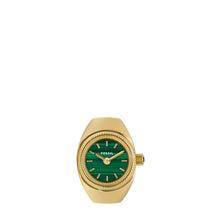 Load image into Gallery viewer, Watch Ring Two-Hand Gold-Tone Stainless Steel