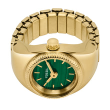 Load image into Gallery viewer, Watch Ring Two-Hand Gold-Tone Stainless Steel