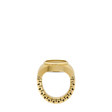 Load image into Gallery viewer, Watch Ring Two-Hand Gold-Tone Stainless Steel