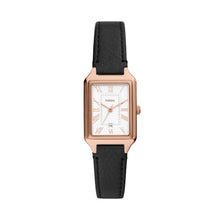 Load image into Gallery viewer, Raquel Three-Hand Date Black LiteHide™ Leather Watch
