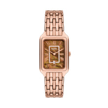 Load image into Gallery viewer, Raquel Three-Hand Date Rose Gold-Tone Stainless Steel Watch