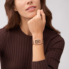 Load image into Gallery viewer, Raquel Three-Hand Date Rose Gold-Tone Stainless Steel Watch