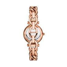 Load image into Gallery viewer, Carlie Three-Hand Rose Gold-Tone Stainless Steel Watch