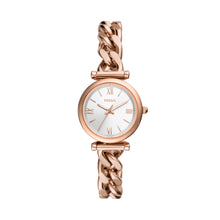 Load image into Gallery viewer, Carlie Three-Hand Rose Gold-Tone Stainless Steel Watch