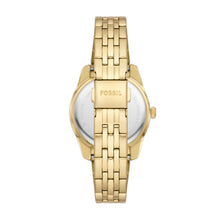 Load image into Gallery viewer, Scarlette Three-Hand Date Gold-Tone Stainless Steel Watch