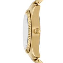 Load image into Gallery viewer, Scarlette Three-Hand Date Gold-Tone Stainless Steel Watch