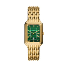 Load image into Gallery viewer, Raquel Three-Hand Date Gold-Tone Stainless Steel Watch
