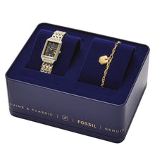 Load image into Gallery viewer, Raquel Three-Hand Date Two-Tone Stainless Steel Watch and Bracelet Set