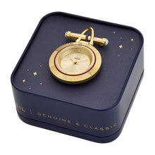 Load image into Gallery viewer, Scarlette Three-Hand Gold-Tone Stainless Steel Watch Brooch
