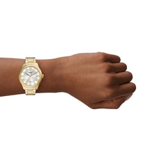 Load image into Gallery viewer, Gilmore Three-Hand Date Gold-Tone Stainless Steel Watch