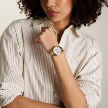 Load image into Gallery viewer, Gilmore Three-Hand Date Gold-Tone Stainless Steel Watch