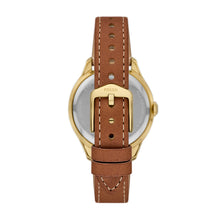 Load image into Gallery viewer, Gilmore Three-Hand Date Medium Brown Leather Watch