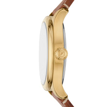 Load image into Gallery viewer, Gilmore Three-Hand Date Medium Brown Leather Watch