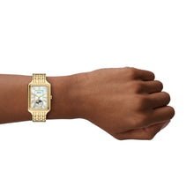 Load image into Gallery viewer, Raquel Sun Moon Multifunction Gold-Tone Stainless Steel Watch