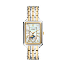 Load image into Gallery viewer, Raquel Sun Moon Multifunction Two-Tone Stainless Steel Watch