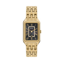 Load image into Gallery viewer, Raquel Three-Hand Date Gold-Tone Stainless Steel Watch
