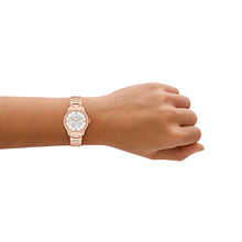 Load image into Gallery viewer, Gilmore Three-Hand Rose Gold-Tone Stainless Steel Watch