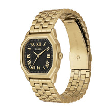 Load image into Gallery viewer, Harlow Three-Hand Gold-Tone Stainless Steel Watch