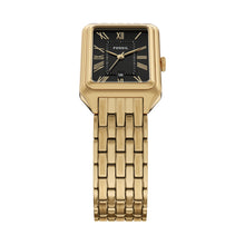 Load image into Gallery viewer, Raquel Three-Hand Date Gold-Tone Stainless Steel Watch