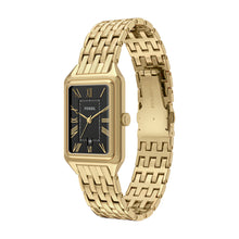Load image into Gallery viewer, Raquel Three-Hand Date Gold-Tone Stainless Steel Watch