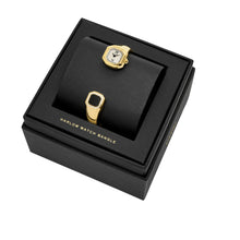 Load image into Gallery viewer, Harlow Two-Hand Gold-Tone Stainless Steel Watch