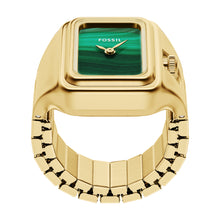 Load image into Gallery viewer, Raquel Watch Ring Two-Hand Gold-Tone Stainless Steel Watch