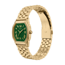 Load image into Gallery viewer, Harlow Three-Hand Gold-Tone Stainless Steel Watch
