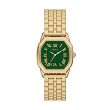 Load image into Gallery viewer, Harlow Three-Hand Gold-Tone Stainless Steel Watch