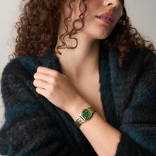 Load image into Gallery viewer, Harlow Three-Hand Gold-Tone Stainless Steel Watch