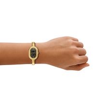 Load image into Gallery viewer, Sloan Three-Hand Gold-Tone Stainless Steel Watch Bangle
