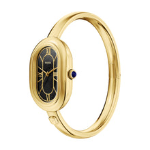 Load image into Gallery viewer, Sloan Three-Hand Gold-Tone Stainless Steel Watch Bangle
