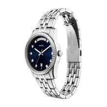 Load image into Gallery viewer, Scarlette Three-Hand Day-Date Stainless Steel Watch