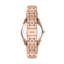 Load image into Gallery viewer, Scarlette Three-Hand Day-Date Rose Gold-Tone Stainless Steel Watch
