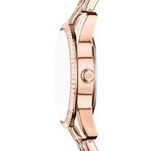 Load image into Gallery viewer, Scarlette Three-Hand Day-Date Rose Gold-Tone Stainless Steel Watch