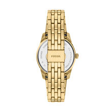 Load image into Gallery viewer, Scarlette Three-Hand Day-Date Gold-Tone Stainless Steel Watch