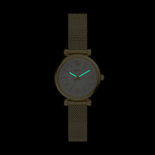Load image into Gallery viewer, Carlie Mini Three-Hand Gold-Tone Stainless Steel Watch