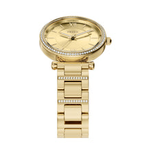 Load image into Gallery viewer, Carlie Three-Hand Gold-Tone Stainless Steel Watch