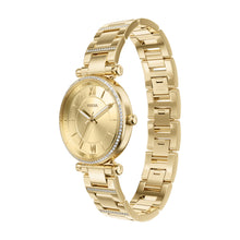 Load image into Gallery viewer, Carlie Three-Hand Gold-Tone Stainless Steel Watch