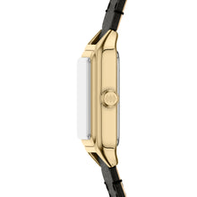 Load image into Gallery viewer, Raquel Three-Hand Black Leather Watch