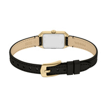 Load image into Gallery viewer, Raquel Three-Hand Black Leather Watch