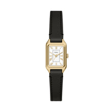 Load image into Gallery viewer, Raquel Three-Hand Black Leather Watch